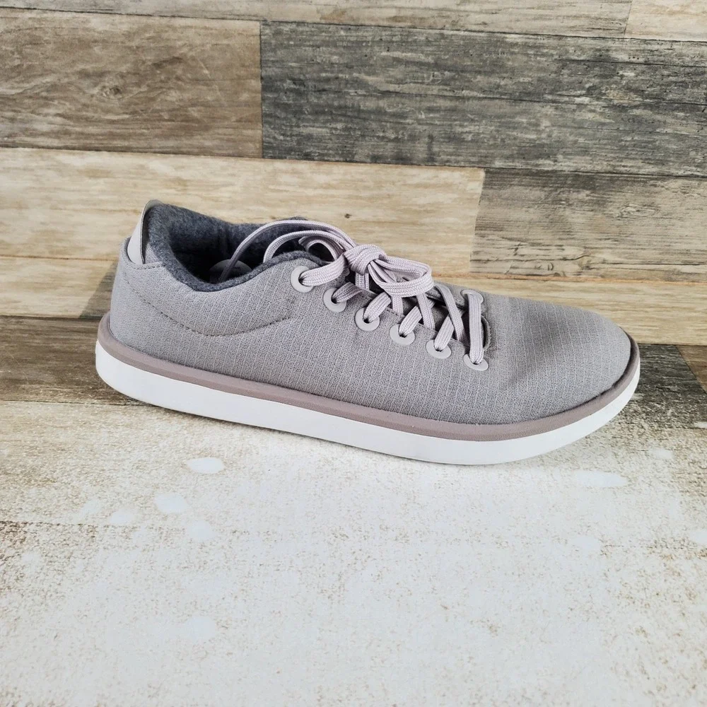 Allbirds Wool Piper Womens Shoe Sz 9 W Running Pewter Gray Woven Lace Up Sneaker